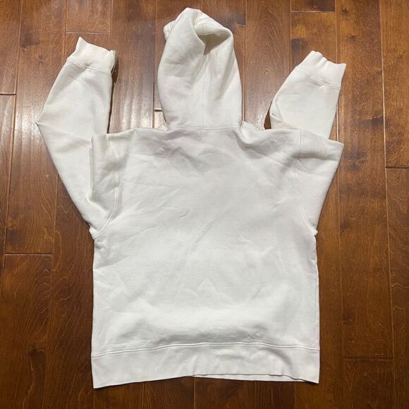 Old Navy Y2K Vintage Pullover Spell Out Logo White Red Hoodie Men's Large - Picture 5 of 8